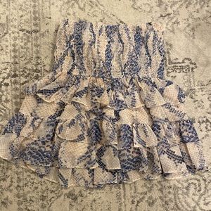 Snakeprint skirt/top